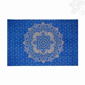   Arany színű mandalás textil ágytakaró/falidísz – 141x209 cm
