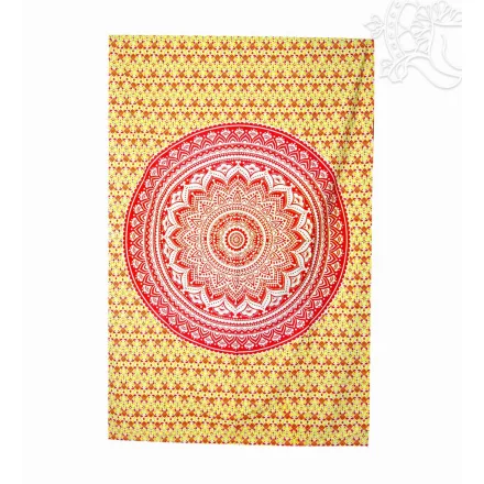 Mandala mintás ágytakaró/falidísz – 132 × 215 cm