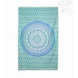 Mandala mintás ágytakaró/falidísz – 132 × 215 cm