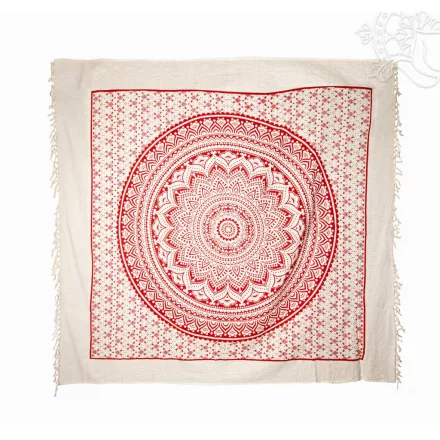 Rojtos, mandala mintás ágytakaró/falidísz – 198 × 242 cm