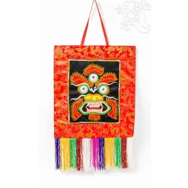 Mahakala brokát fali függő - 24 x 30