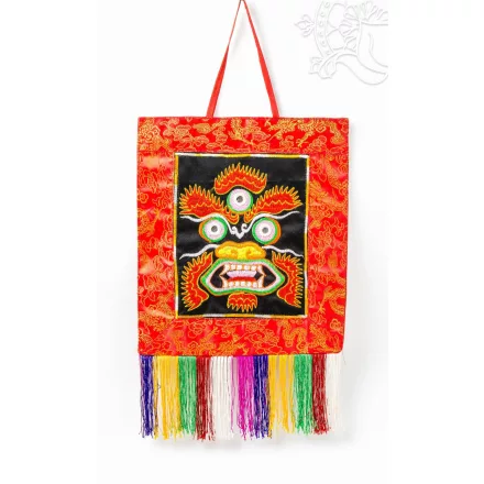 Mahakala brokát fali függő - 24 x 30