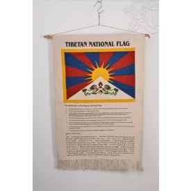 Fali szőnyeg a tibeti zászlóval