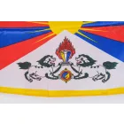 Tibeti zászló, selyem, 60 x 40