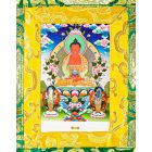 Amitabha Buddha thanka jellegű falikép