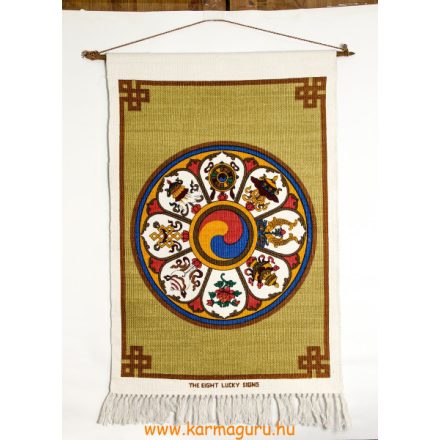 Fali szőnyeg a tibeti 8 szerencsejellel