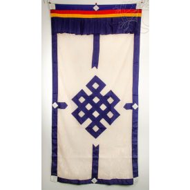 Csipke jellegű ajtófüggöny végtelen jellel