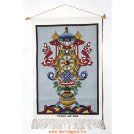 Fali szőnyeg a tibeti 8 szerencsejellel