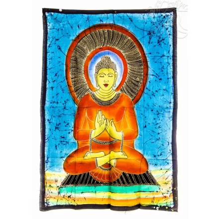 Tanító Buddha falikép - türkiz 75x115