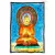 Tanító Buddha falikép - türkiz 75x115