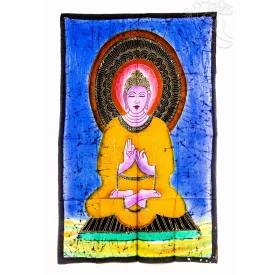 Tanító Buddha falikép - kék 75x115