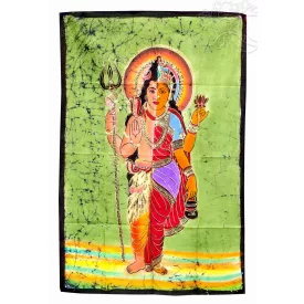Shiva falikép - zöld 75x115
