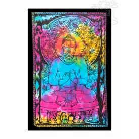 Buddhás falvédő, falidísz - színes 73 x 113