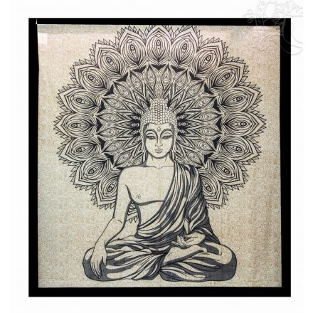 Buddhás ágytakaró, falidísz - 202x221