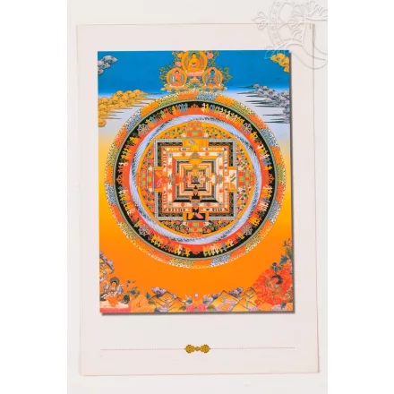 Kalacsakra mandala képeslap