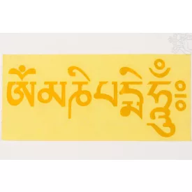 Om Mani Padme Hum matrica, arany