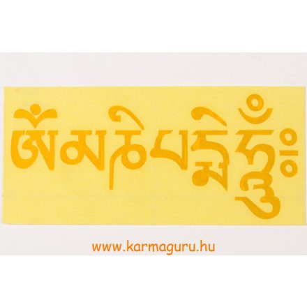 Om Mani Padme Hum matrica, arany