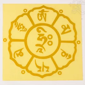 Om Mani Padme Hum matrica, arany