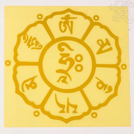 Om Mani Padme Hum matrica, arany