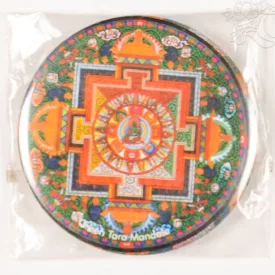 Zöld Tara mandala vastag mágnes