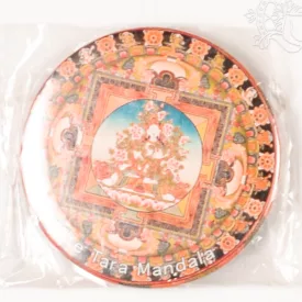 Fehér Tara mandala vastag mágnes