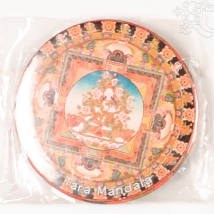 Fehér Tara mandala vastag mágnes