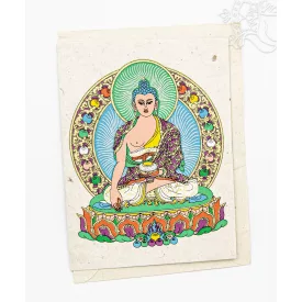 Shakyamuni Buddha mártott papír (LOKTA) képeslap