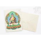 Shakyamuni Buddha mártott papír (LOKTA) képeslap