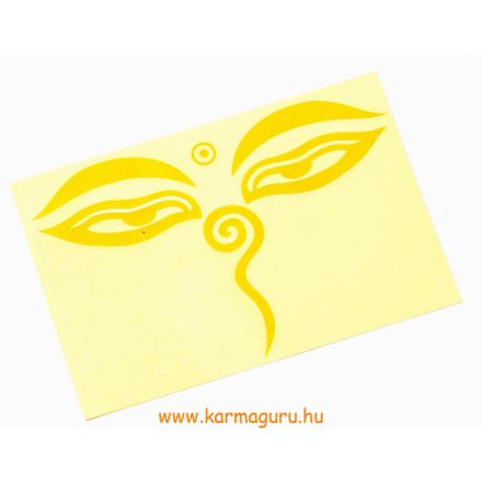 Buddha szeme matrica, nagy arany
