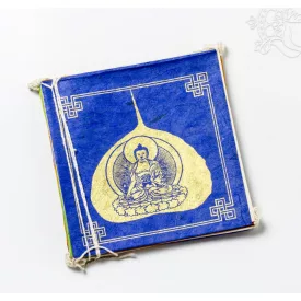   Buddha bódhi fa levéllel imazászló, mártott papíron (LOKTA)