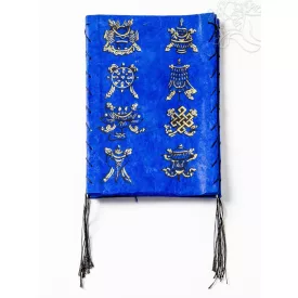 Tibeti 8 szerencssejel lámpabura mártott papíron (LOKTA)
