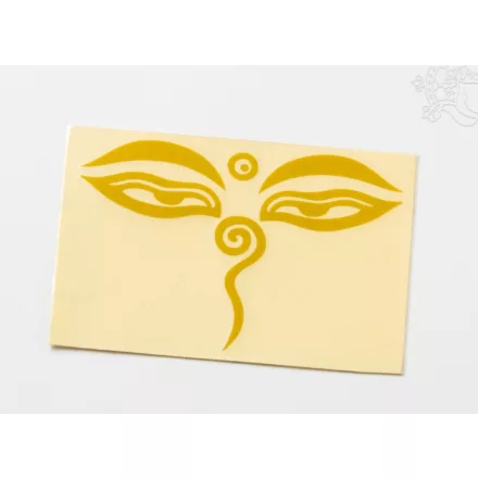 Buddha szeme matrica, közepes arany