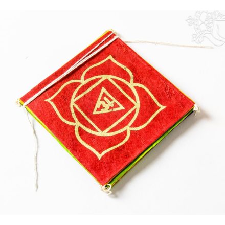 Csakra imazászló, mártott papíron (LOKTA)