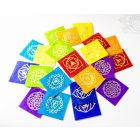 Csakra imazászló, mártott papíron (LOKTA)