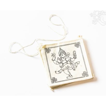 Ganesha imazászló, mártott papíron (LOKTA)