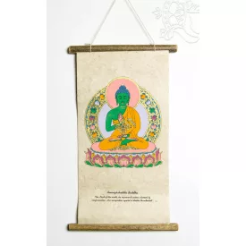 Áldó Buddha mártott papír (LOKTA) fali függő