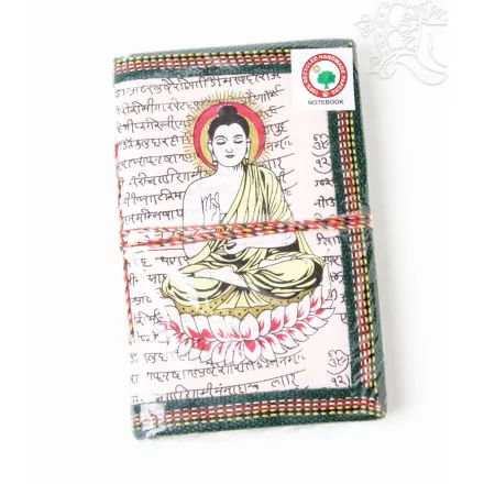 Buddha jegyzetfüzet - 10 x 15 cm - rózsaszín
