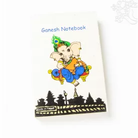 Mártott papír (lokta) jegyzetfüzet - 8 x 12 cm - Ganesha