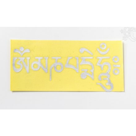 Om Mani Padme Hum matrica, ezüst