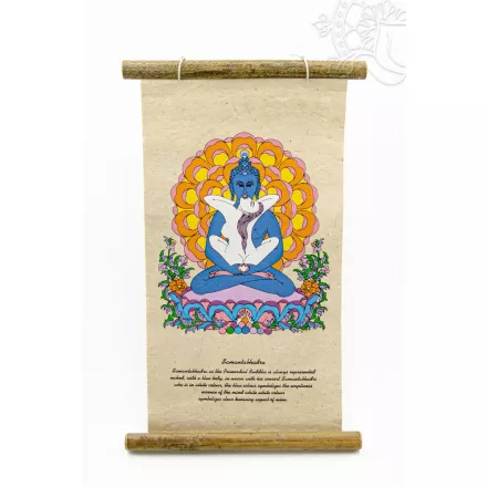 Buddha és Shakti  mártott papír (LOKTA) fali függő