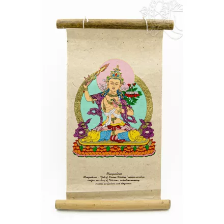 Manjushri mártott papír (LOKTA) fali függő