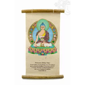 Shakyamuni Buddha mártott papír (LOKTA) fali függő