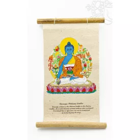 Gyógyító Buddha mártott papír (LOKTA) fali függő