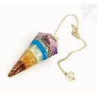 Csakra köves gúla kristály inga