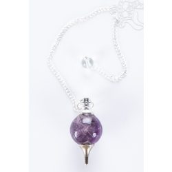 Ametiszt gömb inga