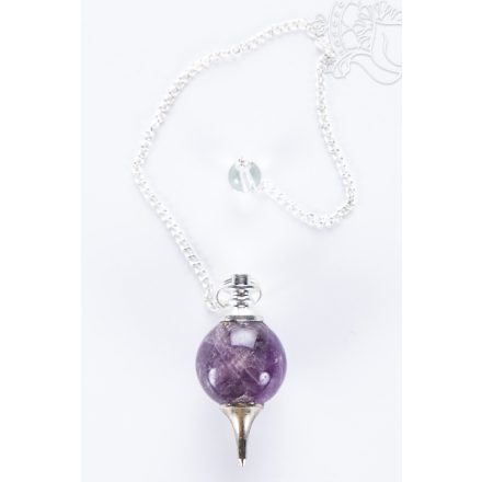 Ametiszt gömb inga