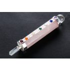 Rózsakvarc-hegyikristály energetizáló rúd, 7 csakra kővel