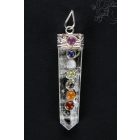 Hegyikristály medál 7 csakra kővel