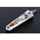 Hegyikristály medál 7 csakra kővel