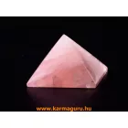 Rózsakvarc energetizáló piramis - 5,5 cm